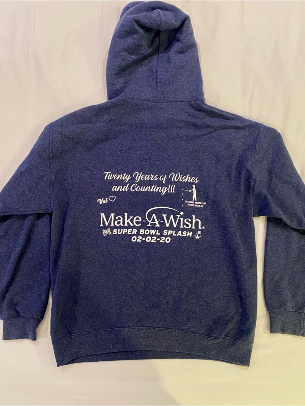 Jerzees Navy Long Beach Polar Bears Pullover Hoodie - Picture 2 of 3